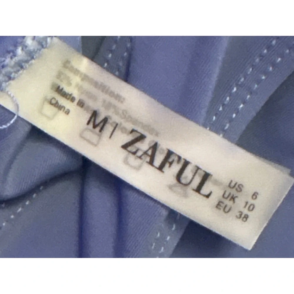 ZAFUL Cutout One Piece Swimsuit Periwinkle Blue Size 6